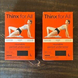 Thinx Reusable Period Underwear 2 pack - Black